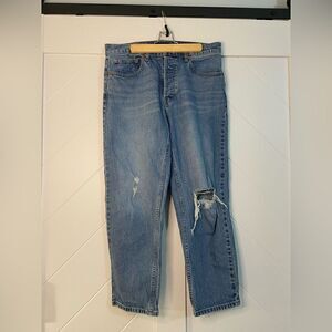 Lucky Brand straight crop Jean